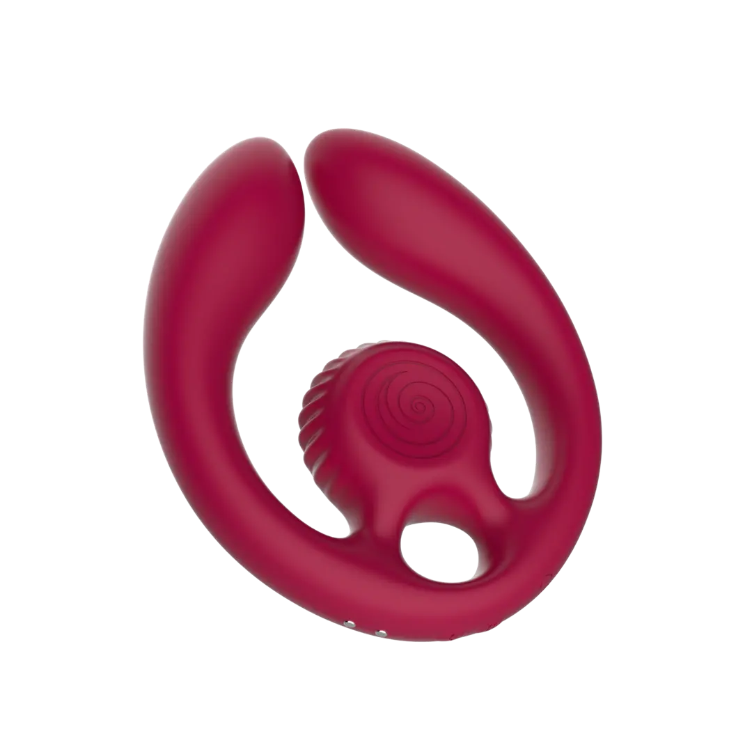 SVibe - Snail GIZI DUO Paarvibrator weinrot