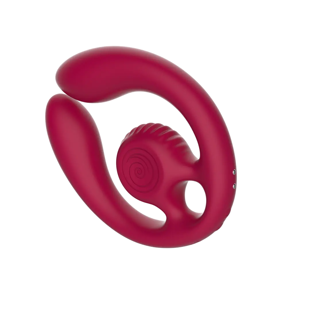 SVibe - Snail GIZI DUO Paarvibrator weinrot