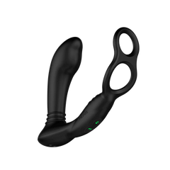 Nexus - "Simul8" stoßender Prostata Stimulator mit Penis und Hodenring