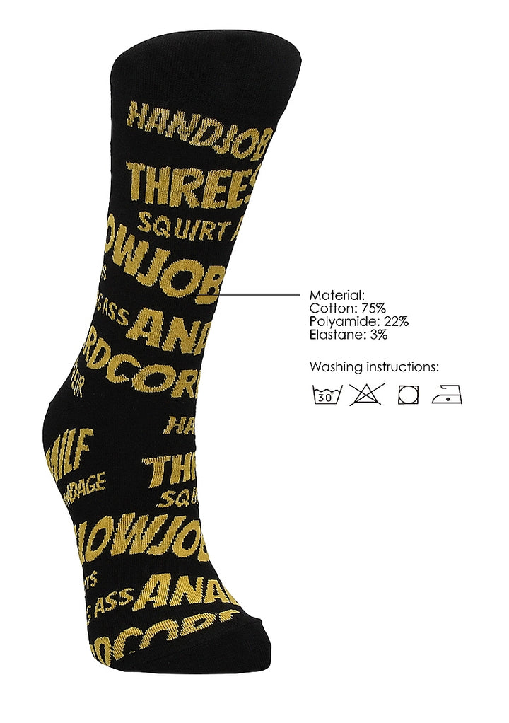 Sexy Socks - Sexy Words 42-46