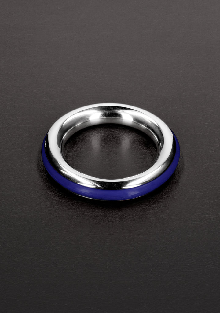 Shots Steel - "Cazzo" Penisring 40 mm blau