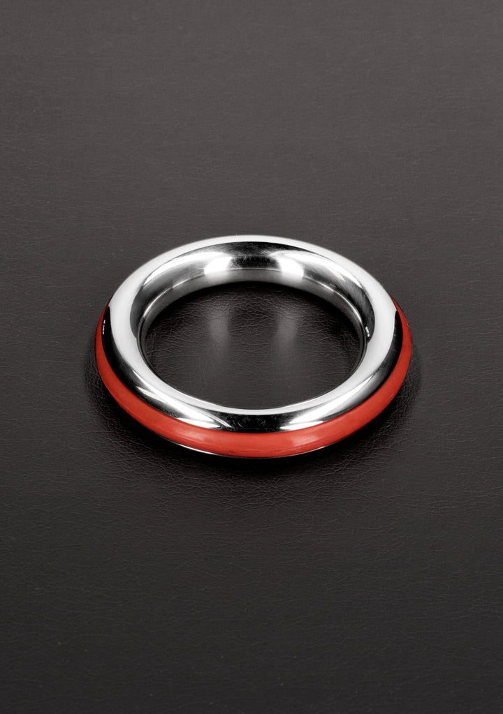 Shots Steel - "Cazzo" Penisring 40 mm rot