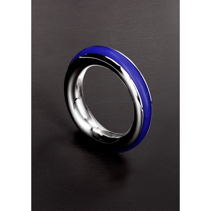 Shots Steel - "Cazzo" Penisring 45 mm blau