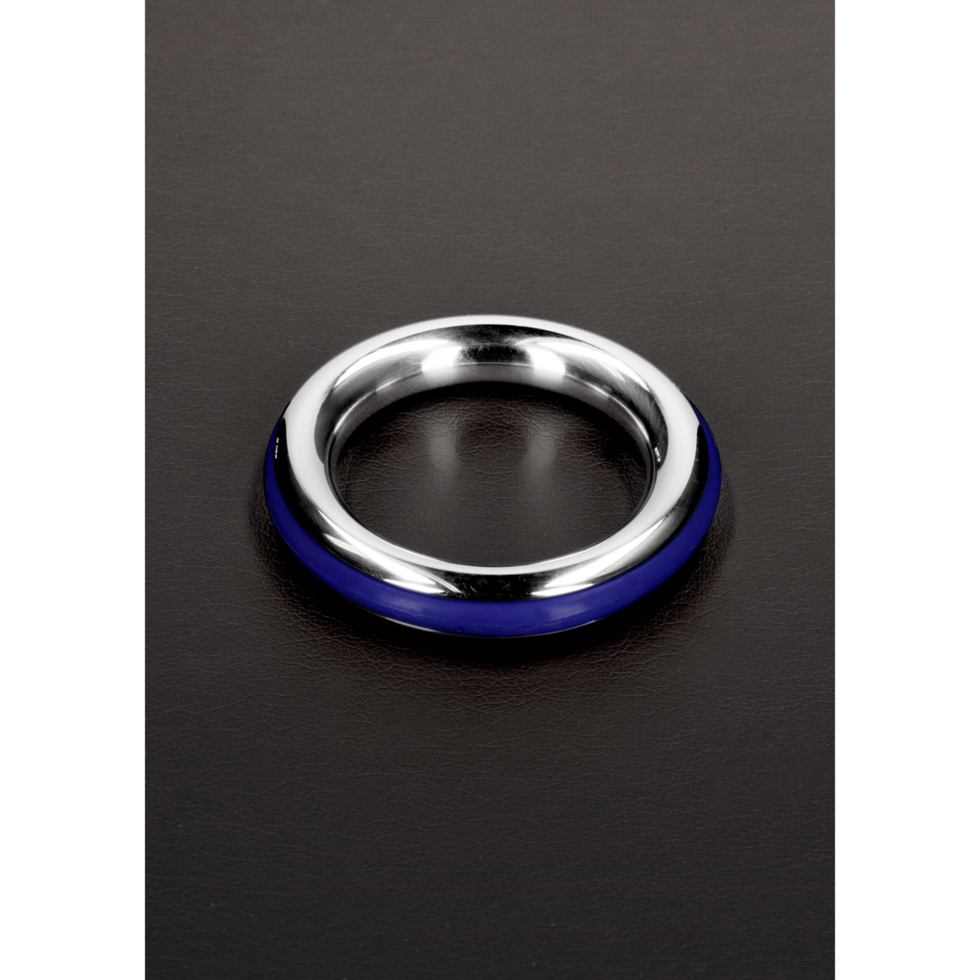 Shots Steel - "Cazzo" Penisring 45 mm blau