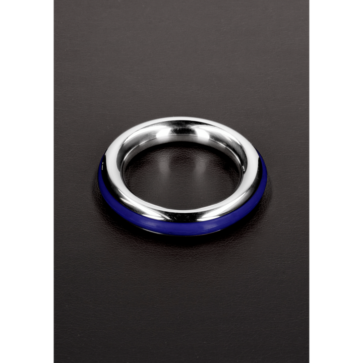 Shots Steel - "Cazzo" Penisring 45 mm blau