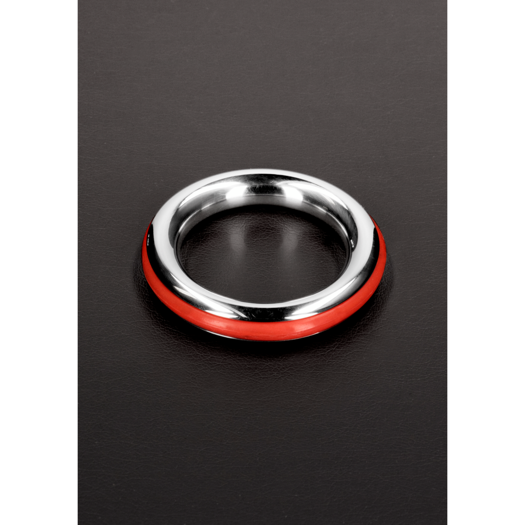 Shots Steel - "Cazzo" Penisring 45 mm rot