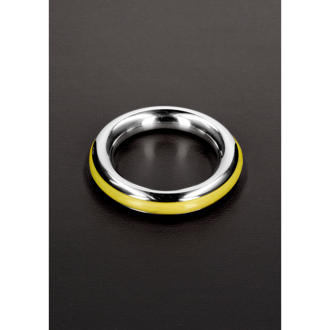 Shots Steel - "Cazzo" Penisring 45 mm gelb