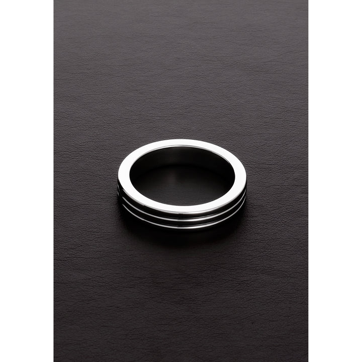 Shots Steel - Ribbed Penisring (10x45mm)
