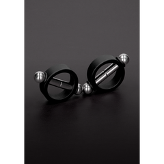 Shots Steel - magnetische Nippelklemmen schwarz/silber