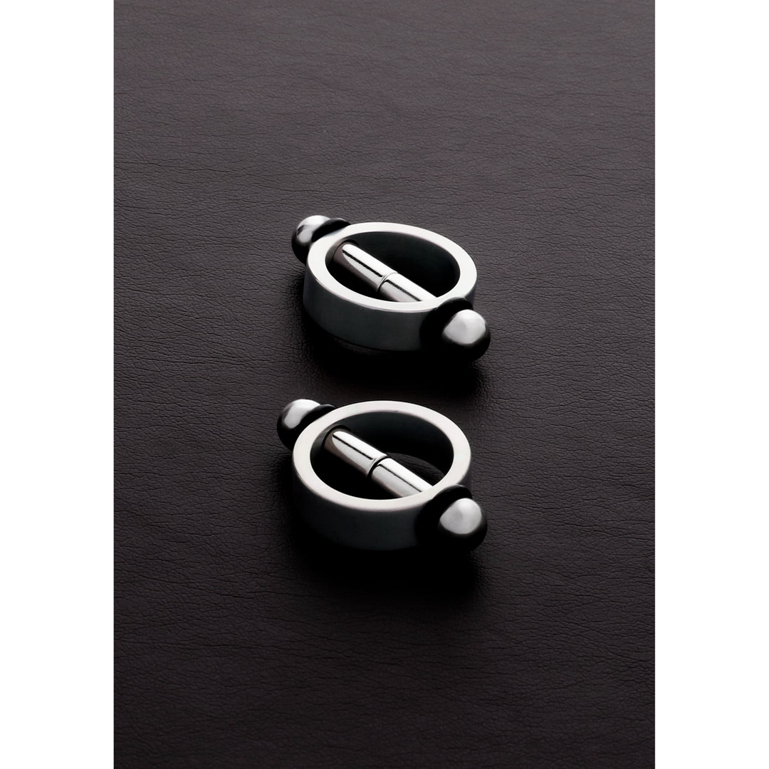 Shots Steel - magnetische Nippelklemmen silber