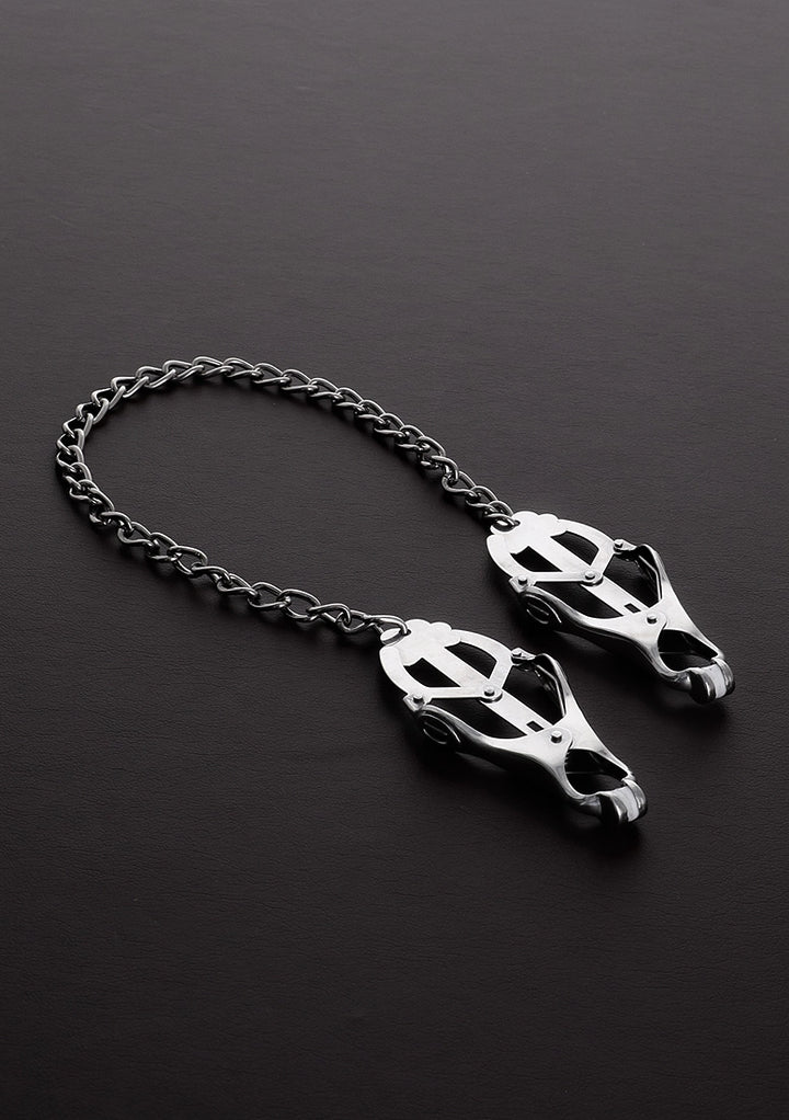 Shots Steel - japanische Nippelklemmen mit Kette