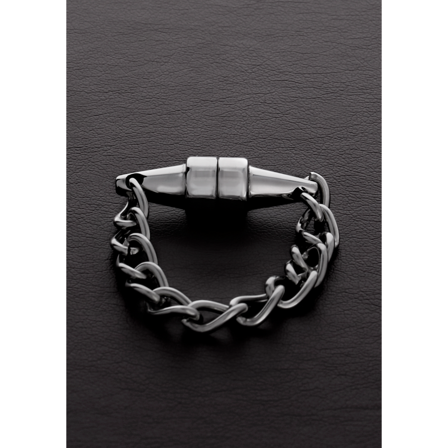 Shots Steel - magnetische Nippelklemme (1-Stück) - gebürsteter Stahl