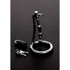 Shots Steel - Penisring mit Dilator