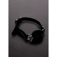 Shots Steel - Ovaler Silikon Ball Gag - schwarz