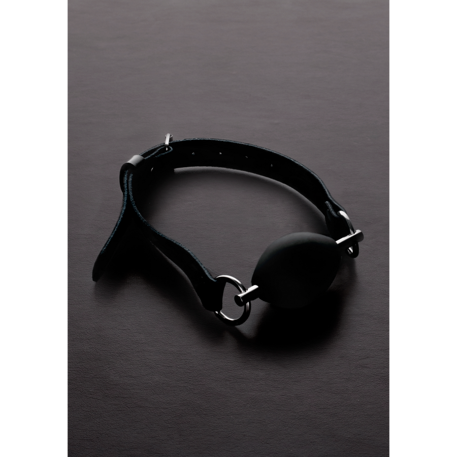 Shots Steel - Ovaler Silikon Ball Gag - schwarz