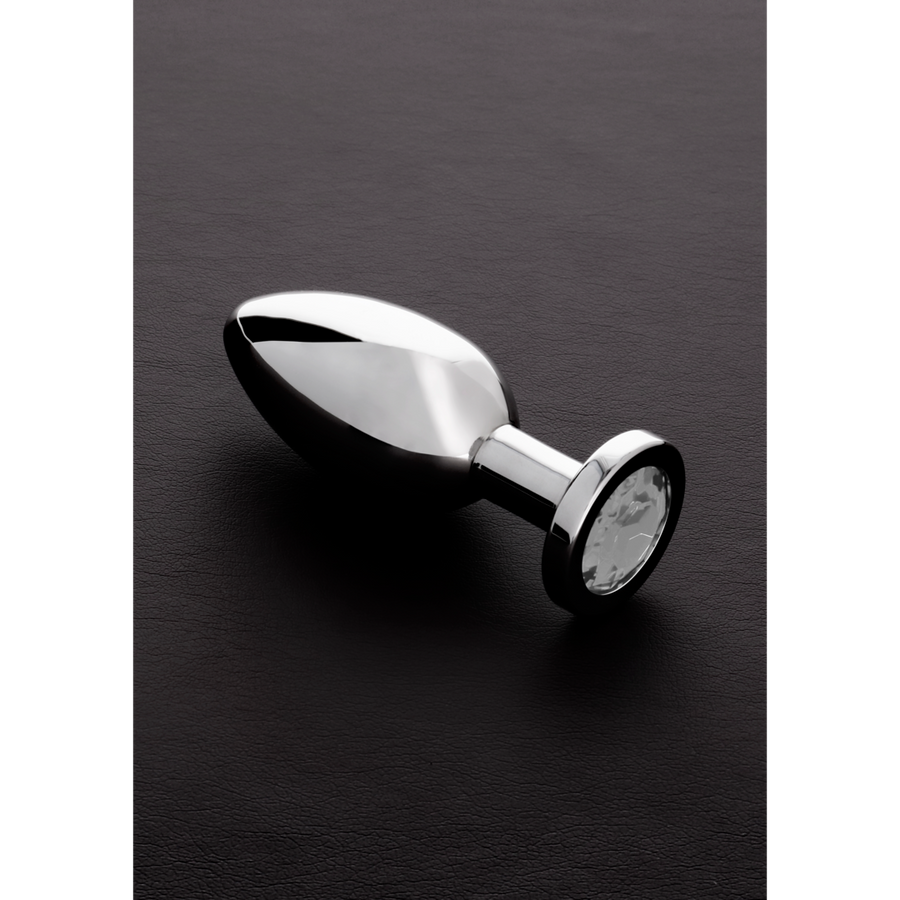 Shots Steel - Butt Plug mit Kristall - klar - groß