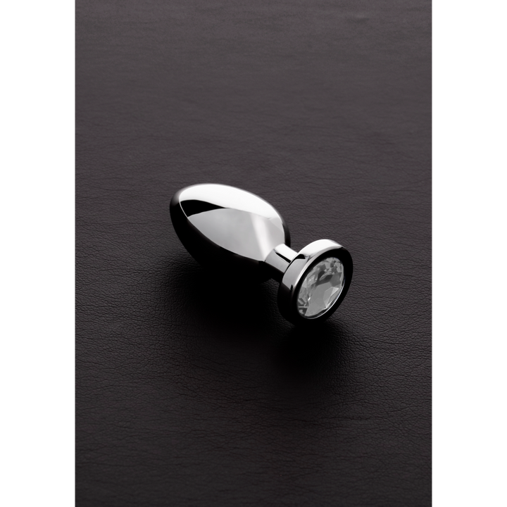 Shots Steel - Butt Plug mit Kristall - klar - klein