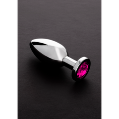 Shots Steel - Butt Plug mit Kristall - pink - groß