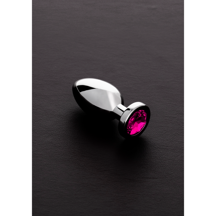 Shots Steel - Butt Plug mit Kristall - pink - klein