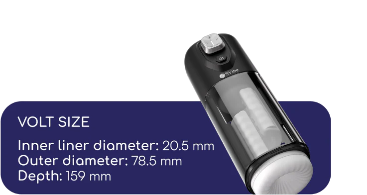 SVibe - Ikon VOLT Masturbator, transparent