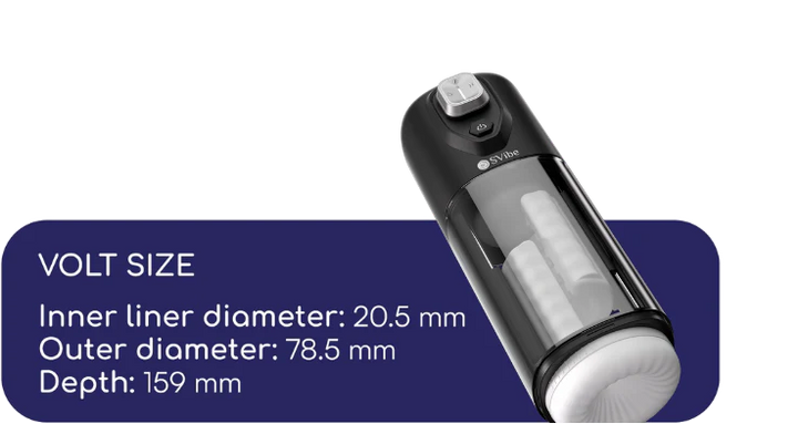 SVibe - Ikon VOLT Masturbator, transparent