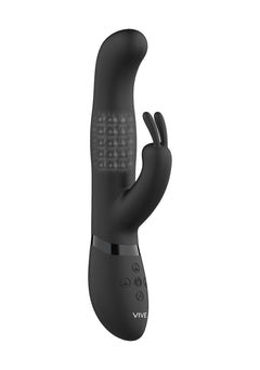 VIVE Izara Rotating Beads Rabbit Schwarz – Perlenvibrator mit Dual-Stimulation & rotierenden Perlen
