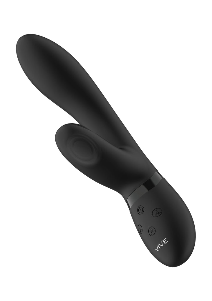 VIVE - "Kyra" pulsierender Klitoris Rabbitvibrator - schwarz