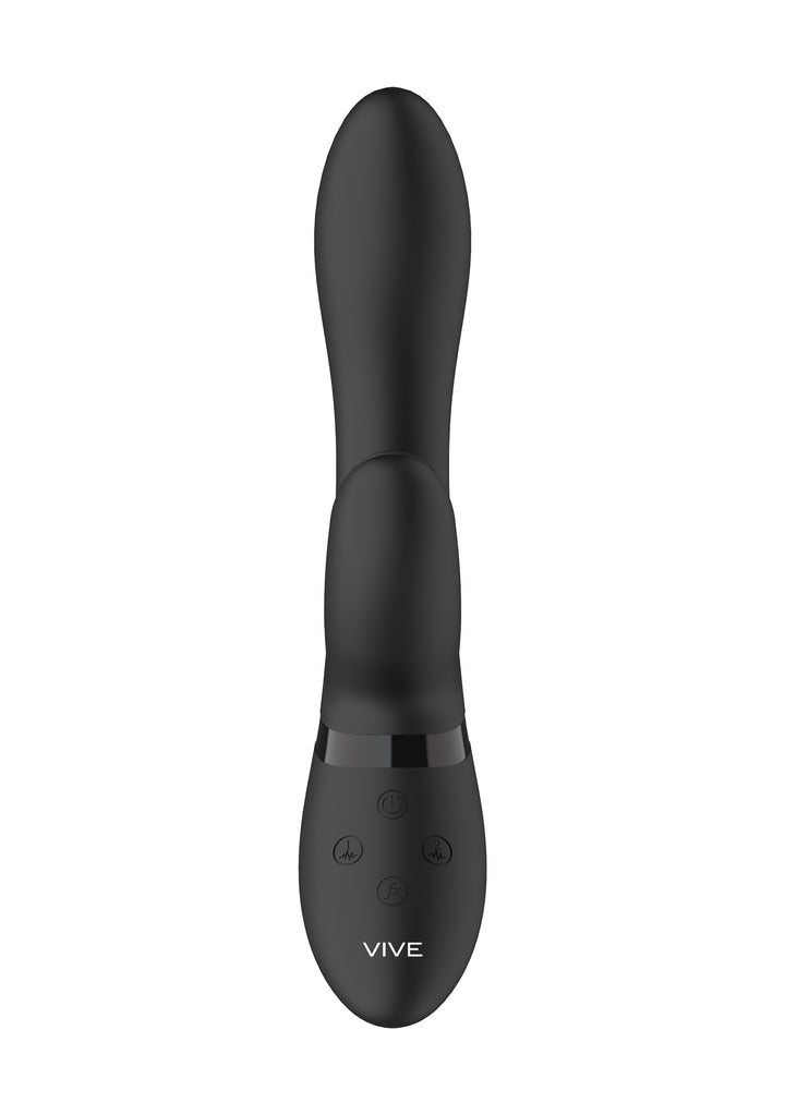 VIVE - "Kyra" pulsierender Klitoris Rabbitvibrator - schwarz