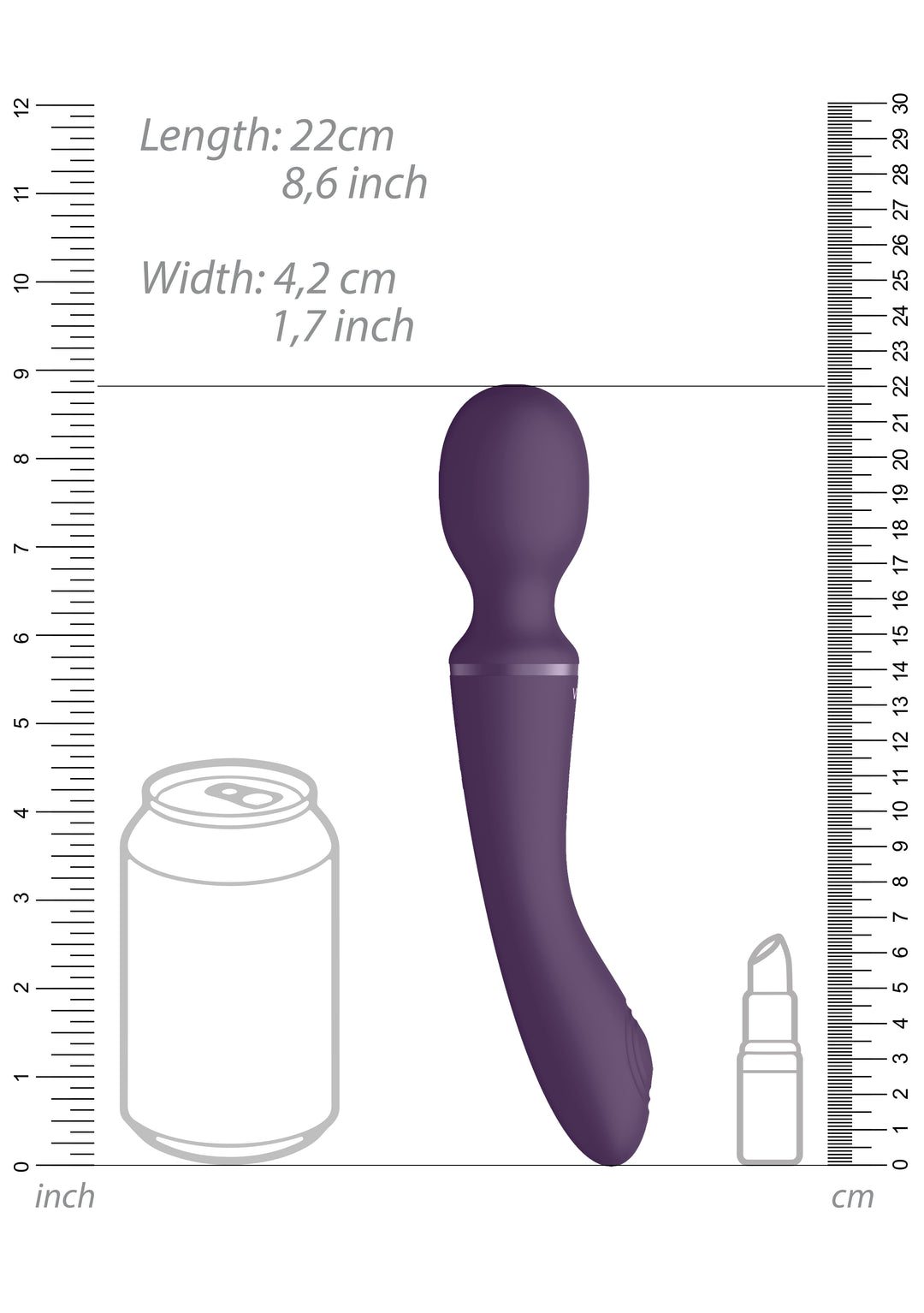 VIVE - Enora Wand & Vibrator - Purple