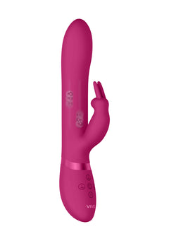 VIVE Amoris Rabbit Vibrator mit rotierenden Perlen Pink – Dual-Stimulator mit G-Punkt & Klitoris-Vibration