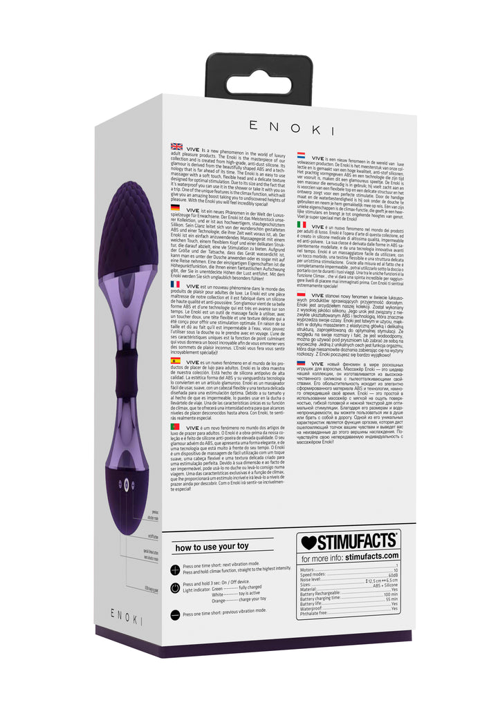 VIVE - Enoki - Bendable Massager - lila