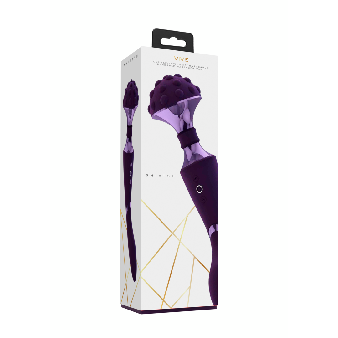 VIVE - Shiatsu - Bendable Massager Wand - lila
