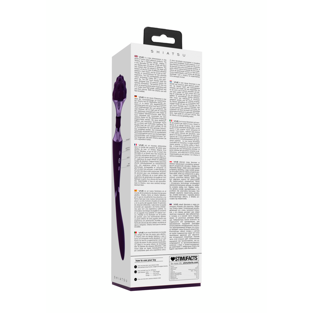 VIVE - Shiatsu - Bendable Massager Wand - lila