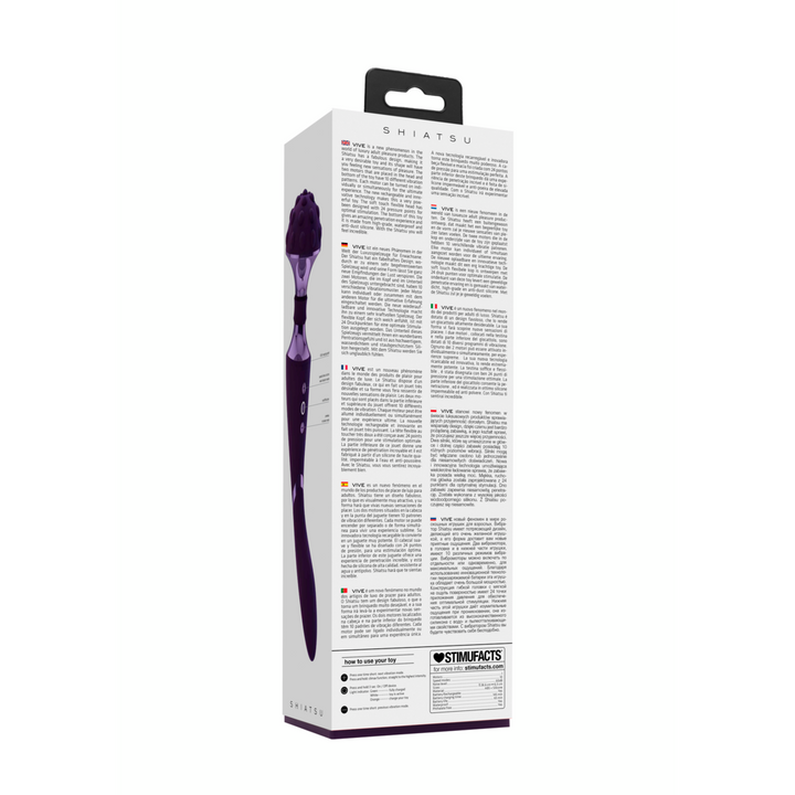 VIVE - Shiatsu - Bendable Massager Wand - lila