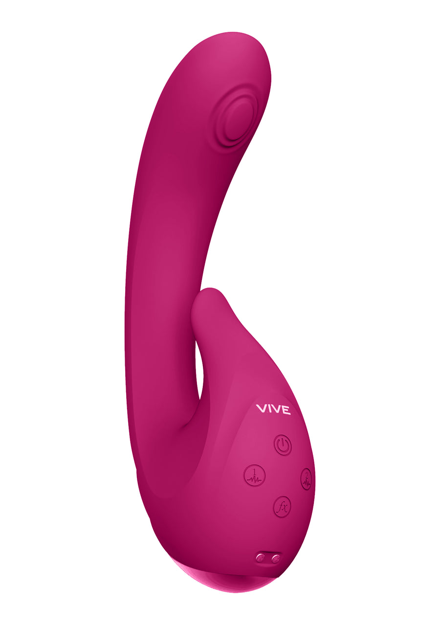VIVE - Miki Pulse Wave & Flickering G-Spot Vibrator - pink