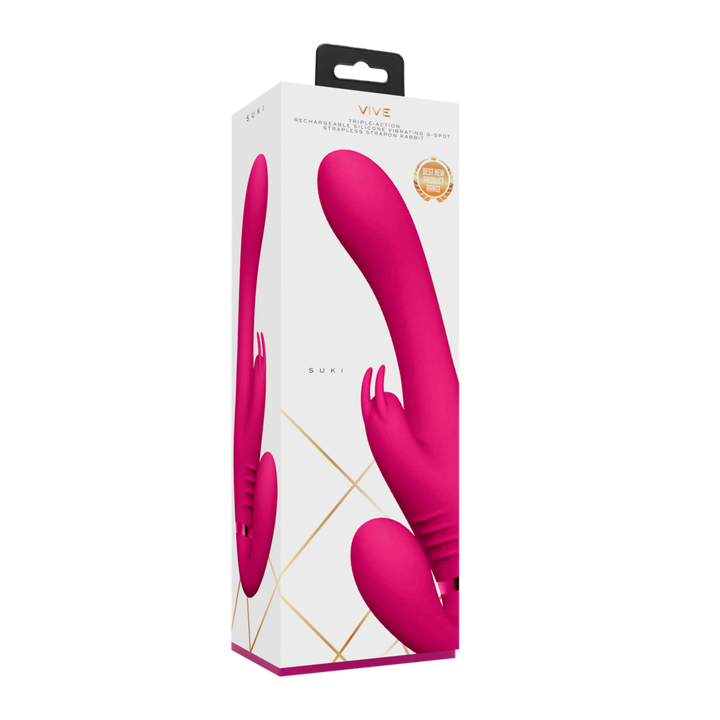 VIVE - Suki Strap-on Vibrator- pink
