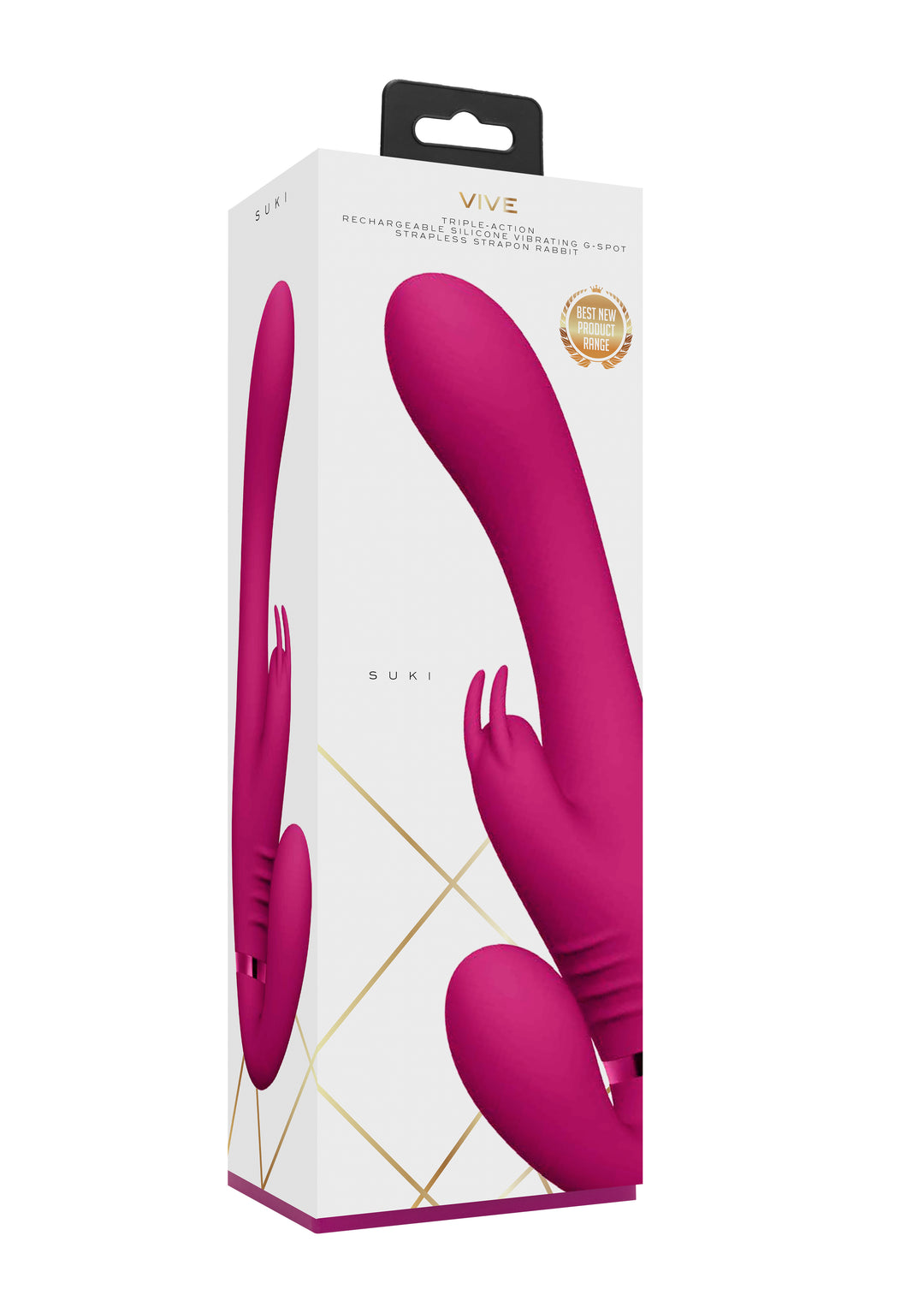 VIVE - Suki Strap-on Vibrator- pink