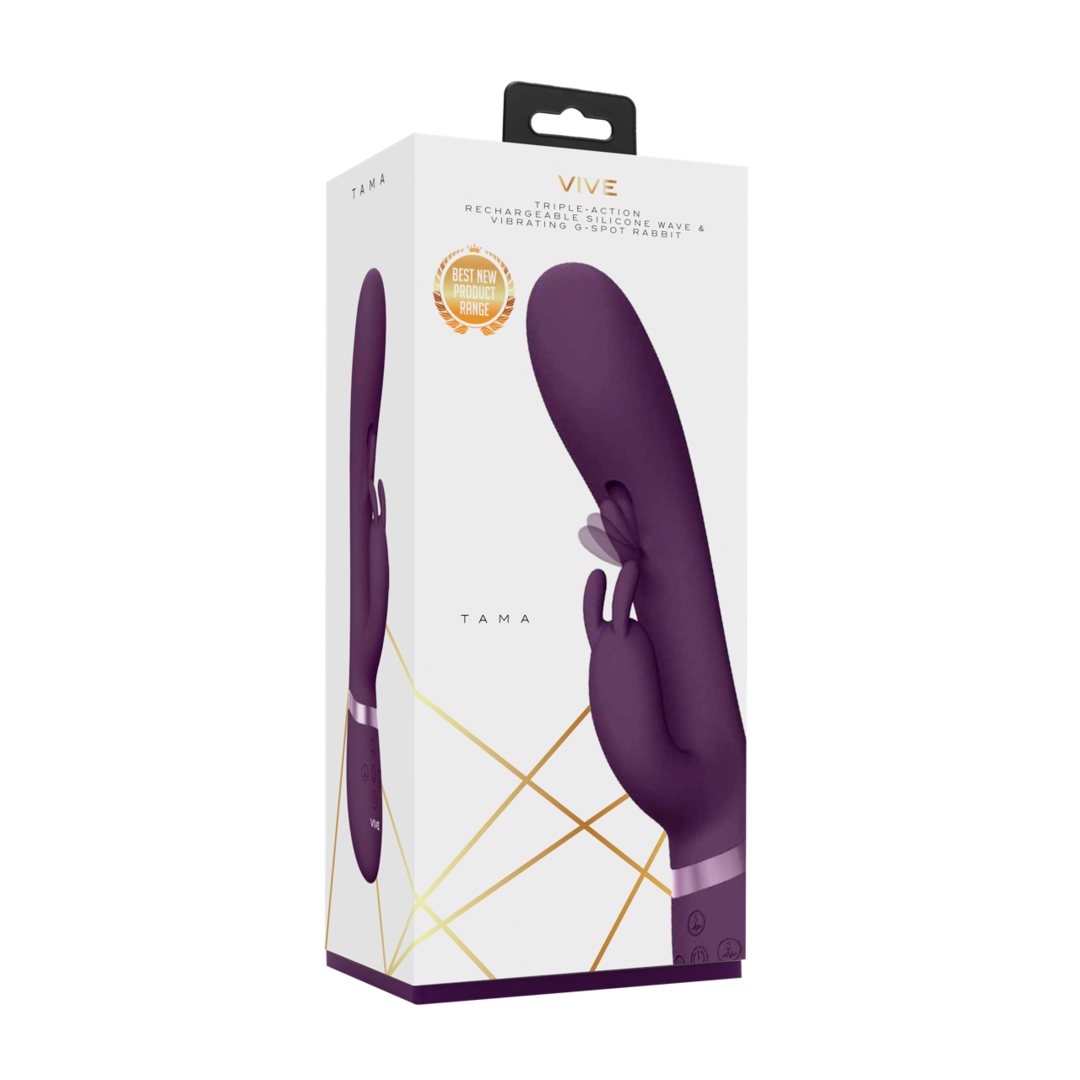 VIVE - Tama - Wave & Vibrating G-Punkt Rabbit Vibrator - lila