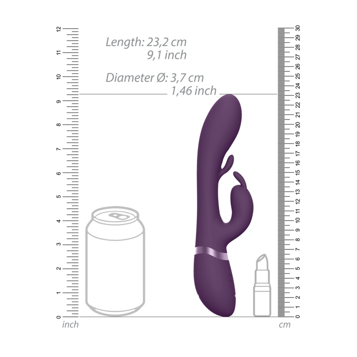VIVE - Tama - Wave & Vibrating G-Punkt Rabbit Vibrator - lila