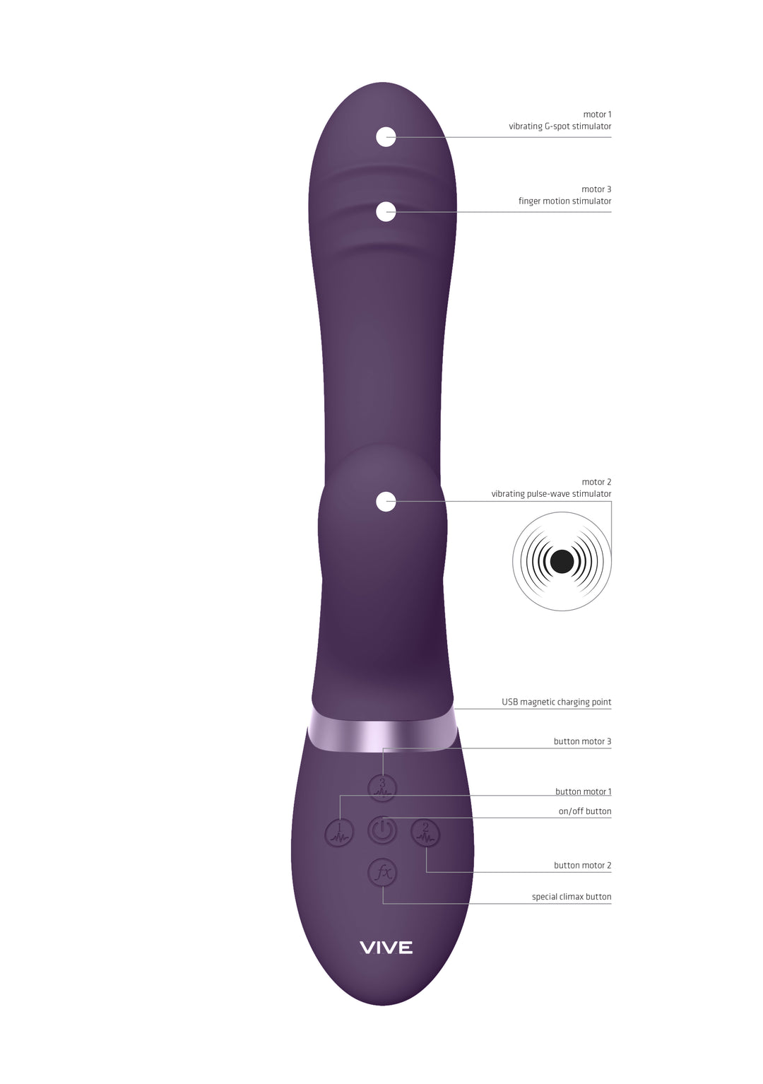 VIVE - Tani Rabbit Vibrator - lila