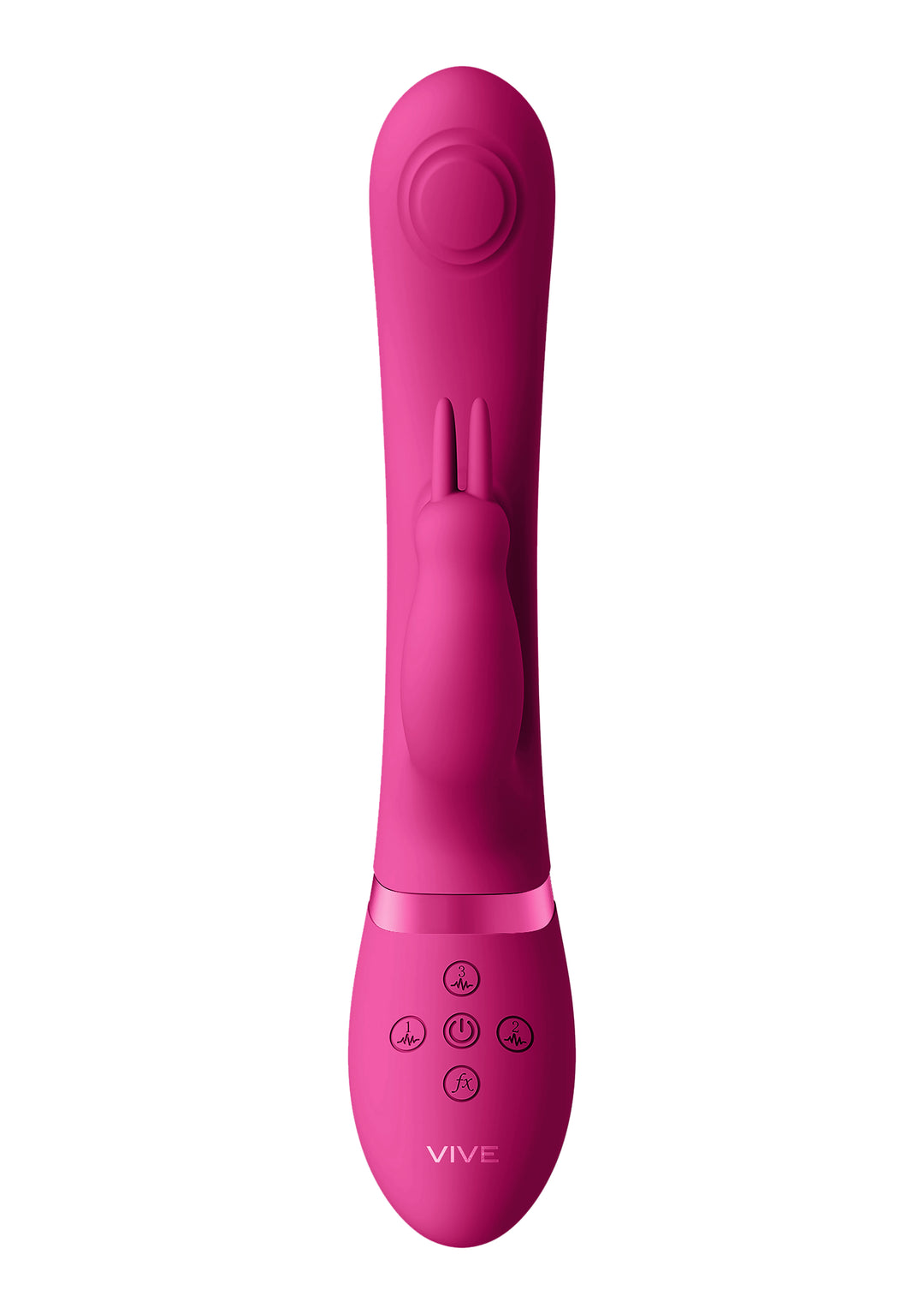 VIVE - May Dual Pulse-Wave & Vibrating C-Spot & G-Spot Rabbit - pink