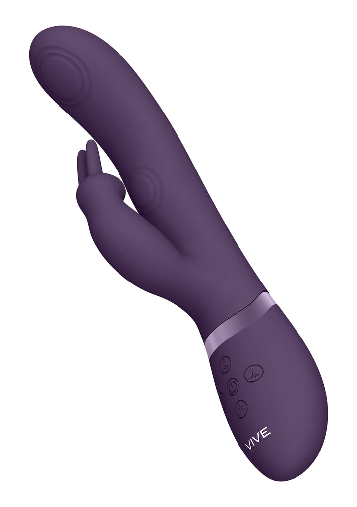 VIVE - May Dual Pulse-Wave & Vibrating C-Spot & G-Spot Rabbit - lila