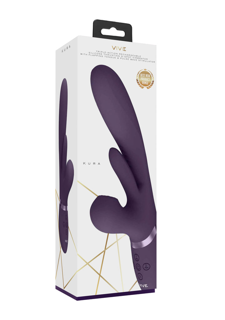 VIVE - Kura stoßender G-Punkt Vibrator lila