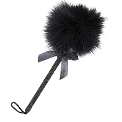 Kinky Diva Feder-Kitzler mit Luxus-Griff, Schwarz
