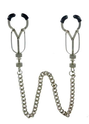 Master Series - Nippelklemmen verstellbar mit Kette TPR-Polsterung – Vice Master Series