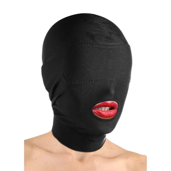 Master Series - Blindfold Maske mit offenem Mund