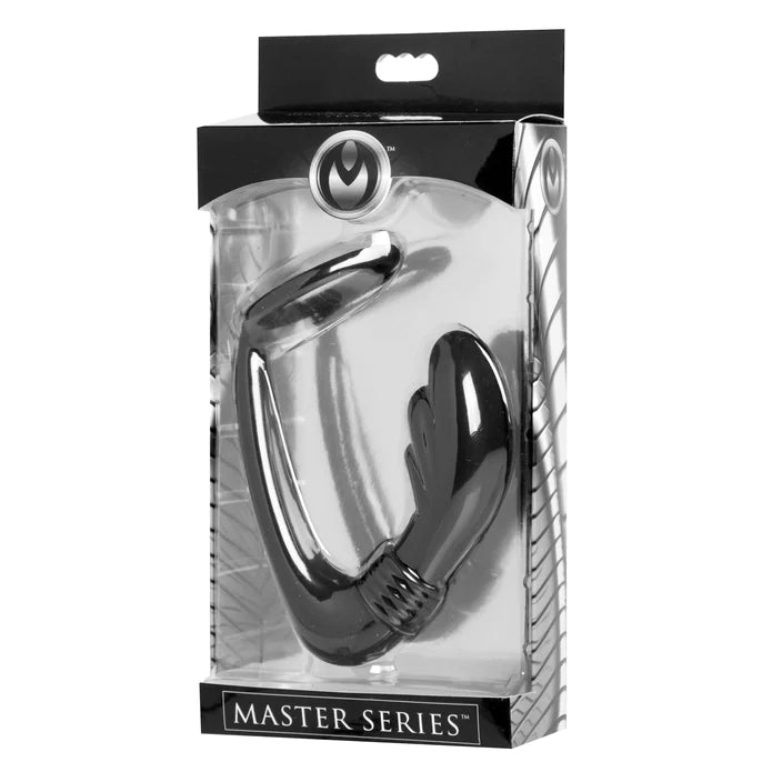 Master Series - Cobra P Spot Stimulator mit Penisring schwarz