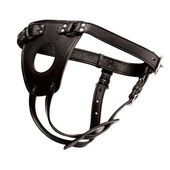 Master Series Anal Plug Harness - Verstellbares BDSM Analplug Geschirr 2 Polster Dominanz