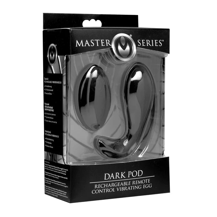 Master Series - Dark Pod Vibro Ei mit Fernbedienung