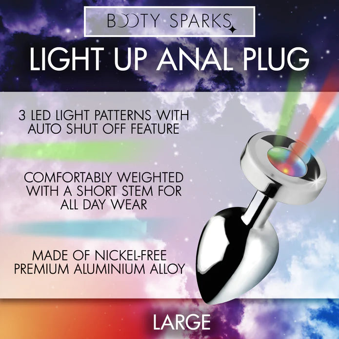 Booty Sparks - "Light Up" Analplug silber groß